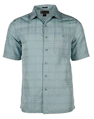 Weekender - Amelia Island, Jade Colored Matched Pocket, Square Hem Casual Shirt