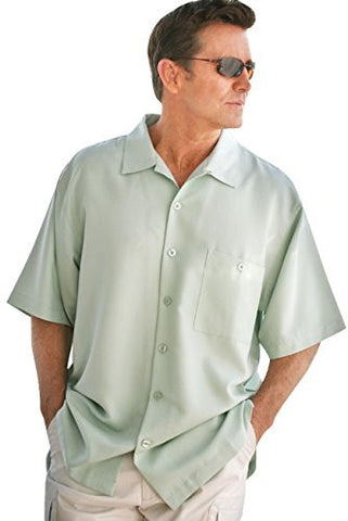 Weekender Sea Foam Bungalow, Short Sleeve, Button Pocket, Casual Shirt