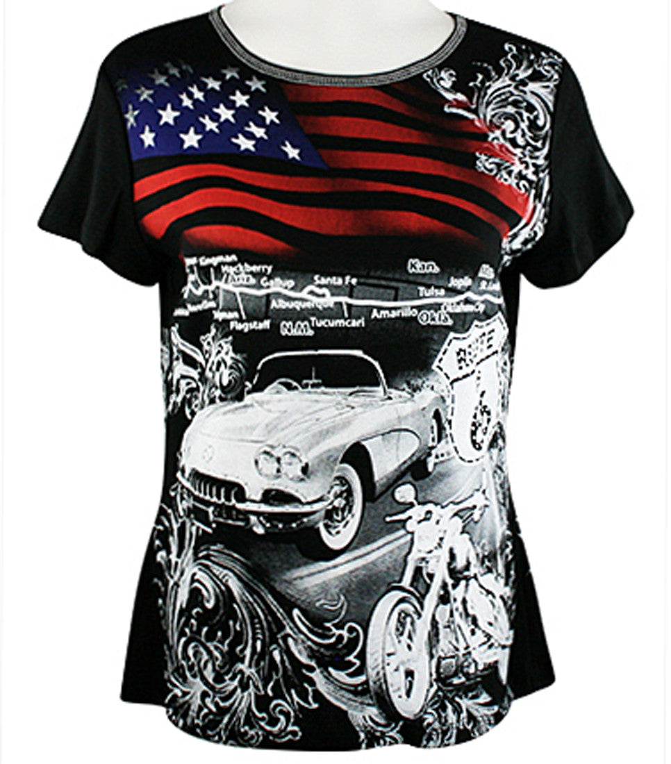 Route 66 Themed Tops