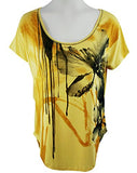 Vanilla Sugar - Two Flowers, Cap Sleeve, Studded Top with Floral Designs