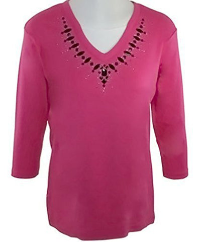 Morning Sun - Ovals & Squares Novelty Fashion Top, Accented with Appliques