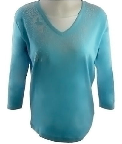 Morning Sun - Butterfly Escape Fashion Top, Accented with Studded Highlights