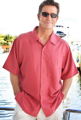 Luau Weekender Bungalow, Spread Collar, Button Pocket, Short Sleeve Shirt