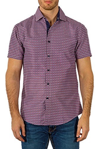 Bespoke Square Button Front Short Sleeve Contrast Trim Dress - Casual Navy Shirt