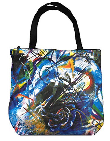 Breeke - Irises by Hokusai, Hand Silk Screened Women's Artistic Tote Bag