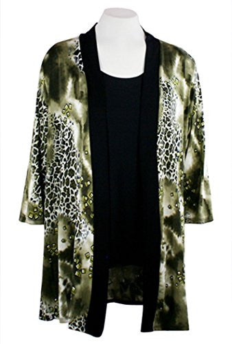 Olive Animal Print Leopard Cardigan Olive Animal Print Leopard Cardigan
