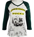 P-Michael - U of Oregon Top, School Colors, School Name Highlighted in Foil