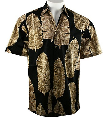 Bamboo Cay - Leaf Nation, Tropical Casual Style Lightweight Cotton Lawn Shirt