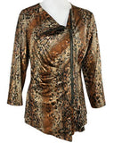 Boho Chic - Copper Snake, , with Shirred Mid Section, Top