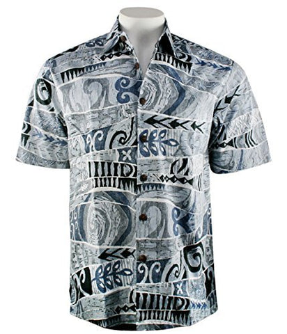 Kahala Sportswear Pacific Beat, Relaxed Fit, Matched Pocket Hawaiian Shirt