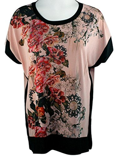 Cactus Fashion - Verttical Flowers, Short Sleeve, Color Block ...