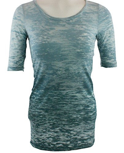Gypsy Daisy - Horizontal Shades, Short Sleeve V-Neck Top with Geometric Designs