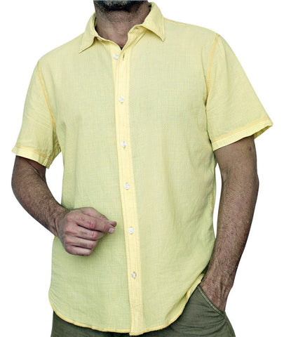 Margaritaville - Golden Haze, Lightweight Enzyme Washed Men's Baja Cotton Shirt