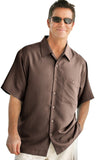 Weekender Brown Bungalow, Short Sleeve, Button Pocket, Casual Shirt