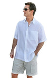 Weekender White Pavilion, Short Sleeve, Button Pocket, Casual Shirt
