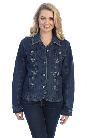 Large black denim online jacket